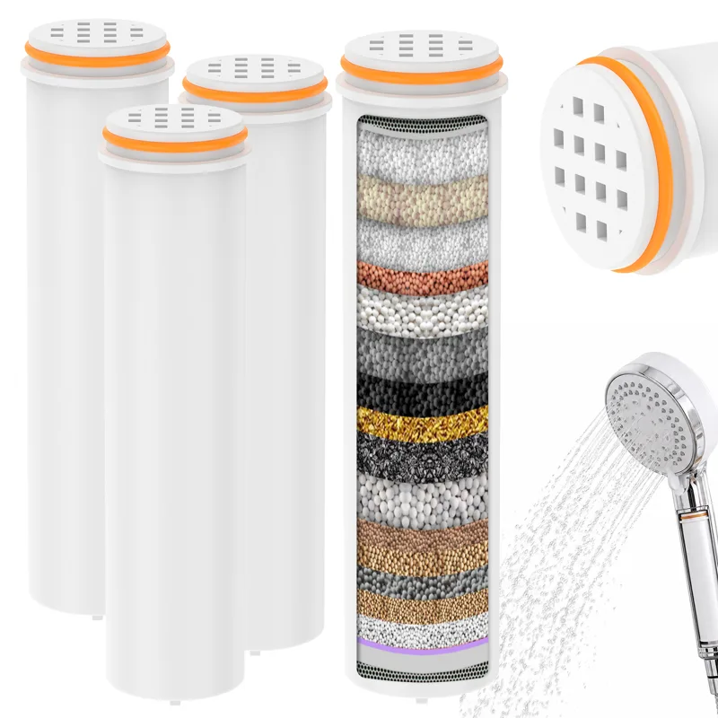 Water Filter Cartridge - 2/4 adet duş başlığı yedek filtre