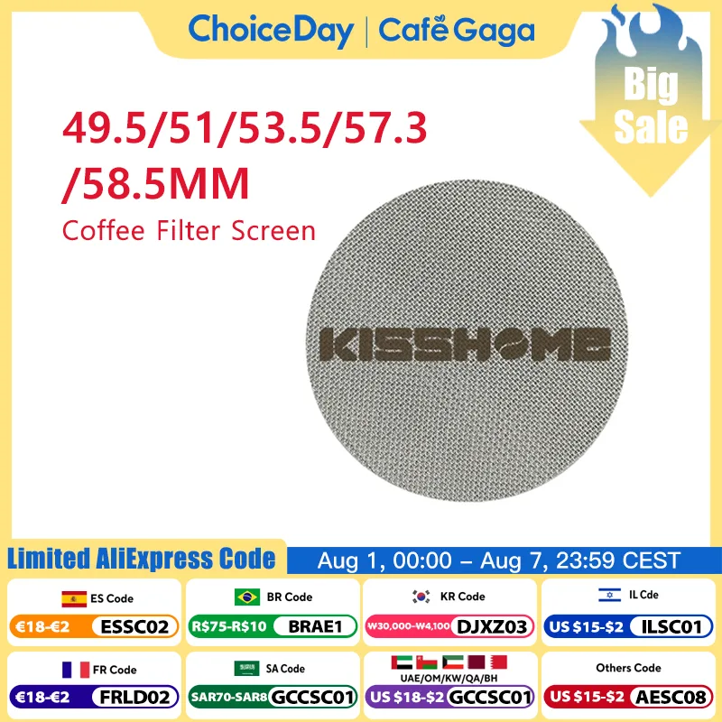 Puck Screen Mesh - KISSHOME Espresso Puck Ekran 51mm 53.5mm