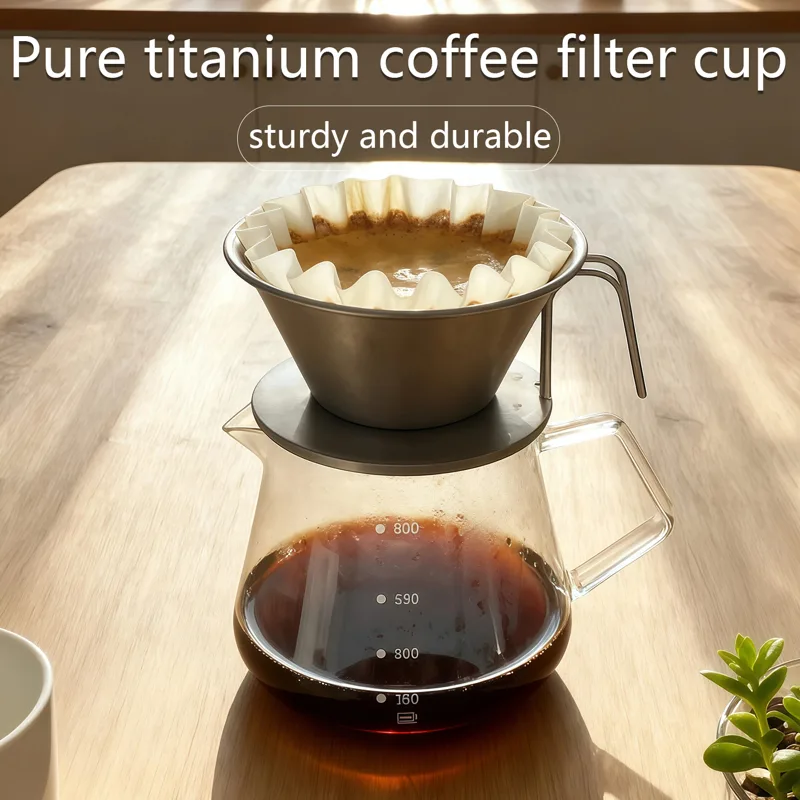 Coffee Equipment Names - Ürün Adı: Saf titanyum kahve filtre