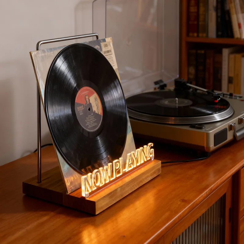 Coffee Equipment Holder - Vinil Plak Tutucu Standı, Kahve Dükkanı