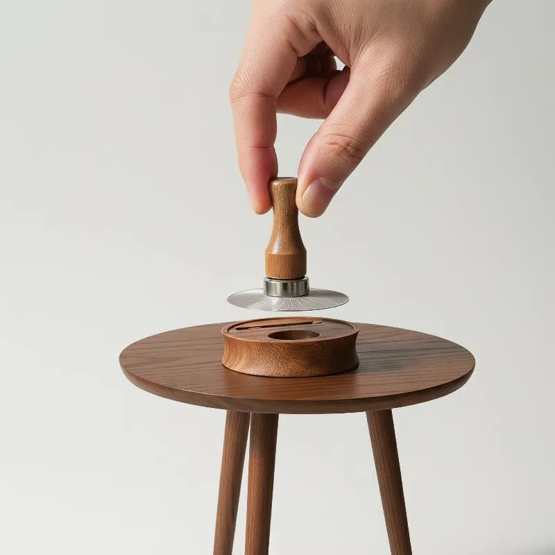 Puck Screen Mesh - Espresso Puck Ekranı Ahşap Saplı Manyetik