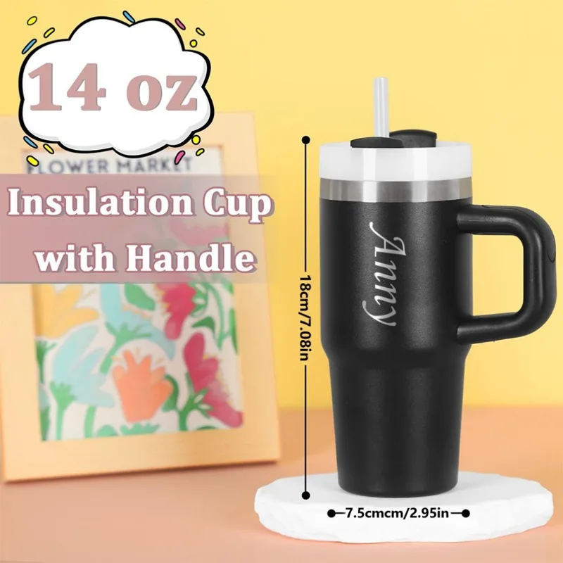 Coffee Equipment Names - 14oz Kişiselleştirilmiş İsimli Araba Kupa Saplı