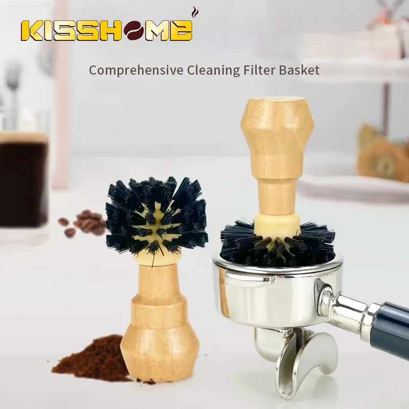 Coffee Equipment Cleaner - Kahve fırça temizleyici katı ahşap Portafilter