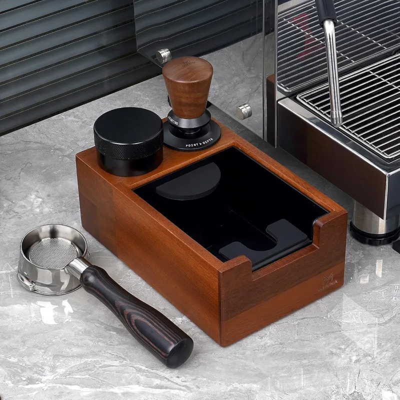 Coffee Knock Box - MUVNA Espresso ahşap kutu, kahve organizatör